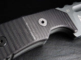 Boker Plus Little Dvalin Black G10 D2 Steel Tanto Fixed Blade Knife P02BO034