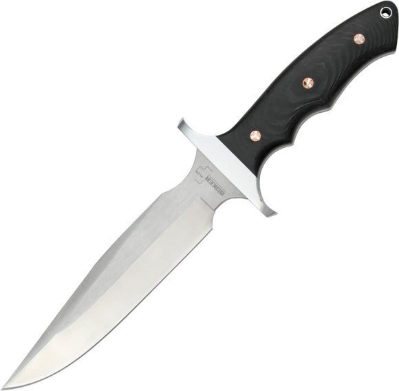 Boker Plus Valkyrie 440C Stainless Fixed Black Micarta Handle Knife P02BO160