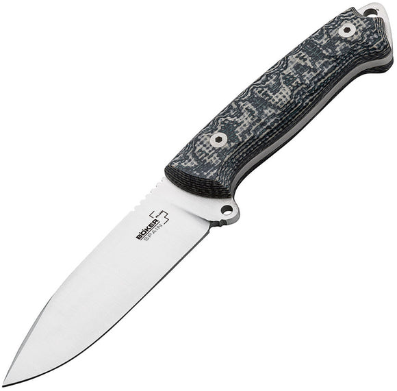 Boker Plus Spain Generalist Granito Blk White Micarta Fixed Blade Knife P02BO351