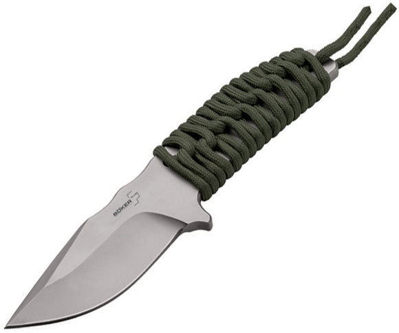 Boker Plus Prime Green Paracord 1pc 440C Stainless Fixed Blade Knife P02BO380