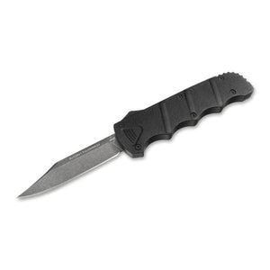 Boker Plus Kalashnikov Automatic OTF Black Aluminum D2 Steel Bowie Blade 06EX350