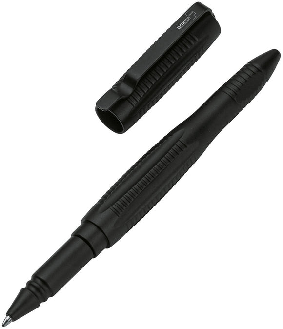 Boker Plus Tactical Writing Pen Click-On Gray w/ Black Body P09BO119