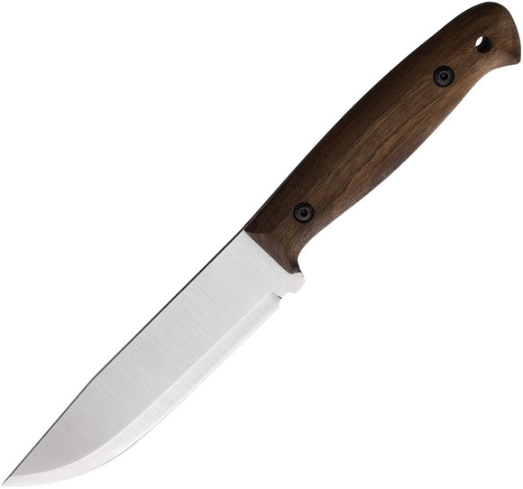 BPS Knives Adventurer Camping Walnut Carbon Steel Fixed Blade Knife ADBTRCS