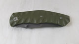 Browning Linerlock A/O Assisted Opening OD Green G10 Folding Knife 0166
