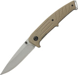 Browning Linerlock A/O Assisted Opening Tan G10 Folding Knife 0167