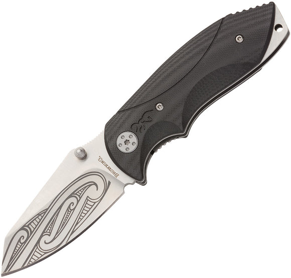 Browning Wihongi Hysteria Linerlock Folding Knife w/ Black G10 Handle 0201BL