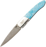 Browning Larimar Handle Damascus Steel Linerlock Folding Knife 0239