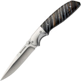 Browning Visual Effects Blue Mammoth Tooth Handle Folding Drop Blade Knife 0255