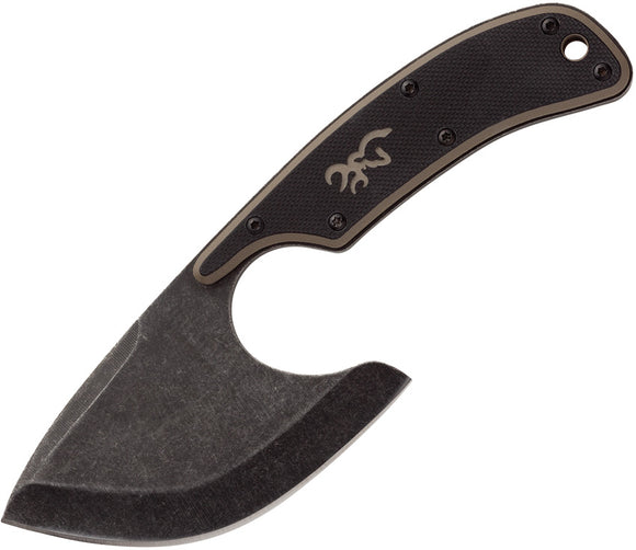 Browning Cutoff Skinner Black G10 Stainless Steel Fixed Blade Knife 0323B