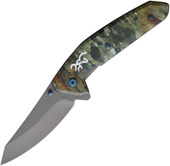 Browning TDX Linerlock Camoflauge Folding Knife 0327