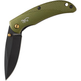 Browning Prism 3 Linerlock Green Aluminum Folding 7Cr17MoV Pocket Knife 0337