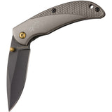 Browning Prism III Linerlock Gray Aluminum Folding 7Cr17MoV Stainless Pocket Knife 0339