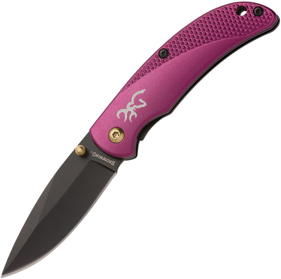 Browning Prism 3 Linerlock Purple Anodized Aluminum Folding Knife 0343