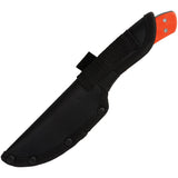 Browning Primal Guthook Orange Rubber Stainless Steel Fixed Blade Knife 0356