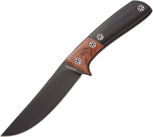 Browning 9.13" Black & Brown Fixed Blade Knife + Sheath 0372
