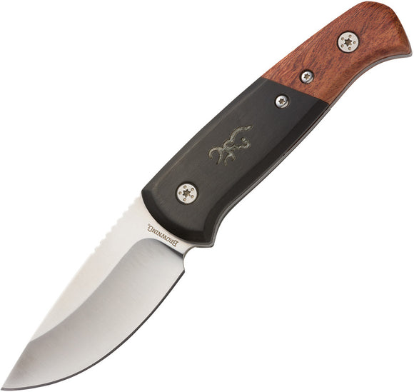Browning Black & Brown Fixed Blade Knife + Sheath 0373