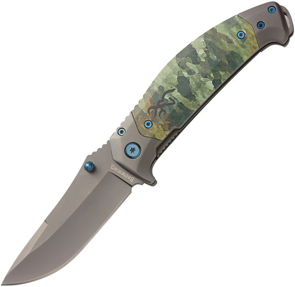 Browning TDX Linerlock Camo Folding Knife 0374