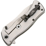 Browning River Stone Linerlock A/O Green Aluminum Folding D2 Steel Pocket Knife 0464