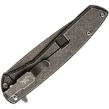 Browning Nine Mile Framelock Ebony Wood & Stainless Folding D2 Steel Clip Point Pocket Knife 0471