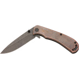 Browning Rivet Smooth Copper Stainless Folding D2 Steel Pocket Knife 0473