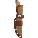 Browning Sage Creek Brown & Tan Zebrawood 9Cr18MoV Fixed Blade Knife 0535B