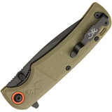 Browning Buckmark Slim Linerlock Sage Laminate Folding D2 Steel Pocket Knife 0543B