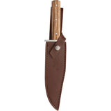 Browning Bowie Brown Wooden Stainless Steel Fixed Blade Knife 0920