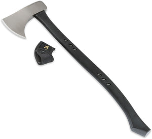 Browning Outdoorsman Tool Steel Ax Head Blade Black Handle Camp Axe + Sheath 231