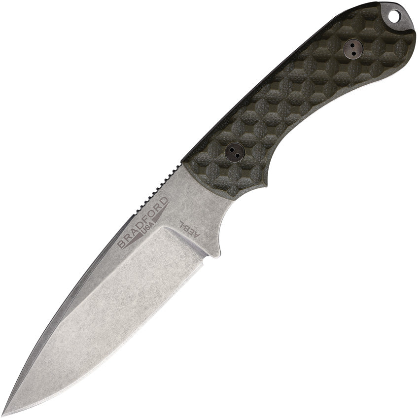 Bradford Knives Guardian 3.2 OD Green G10 AEB-L Fixed Blade Knife 32FE ...