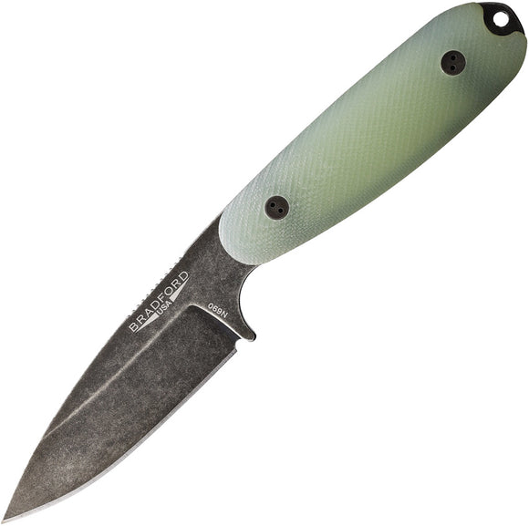 Bradford Knives Guardian 3.5 Sabre Jade G10 N690 Fixed Blade Knife 35S117N