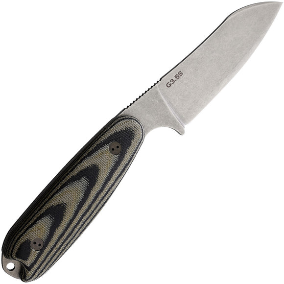 Bradford Knives Guardian 3.5 Camo G10 N690 Sheepsfoot Fixed Blade Knife 35SF109