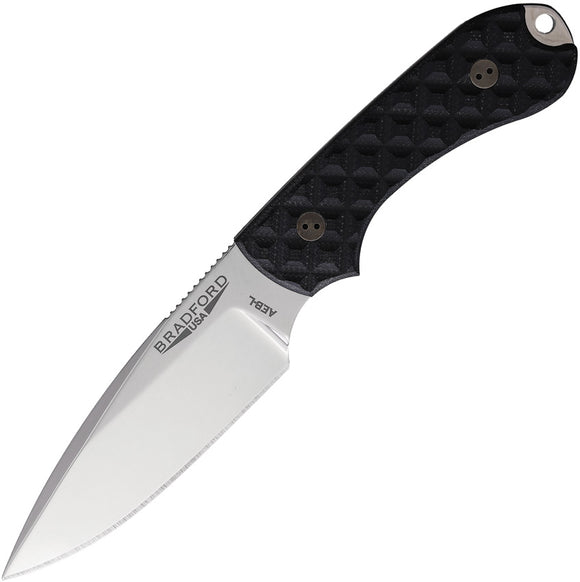 Bradford Knives Guardian 3 Black G10 AEB-L Steel Fixed Blade Knife 3FE001HP