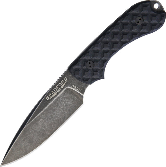 Bradford Knives Guardian 3 Nimbus Black G10 Bohler N690 Knife 3FE001N