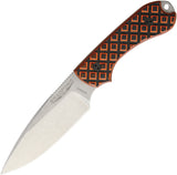 Bradford Knives Guardian 3 Tiger Stripe Orange G10 Bohler N690 Knife 3FE006