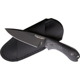 Bradford Knives Guardian 3D N690 Black Fixed Blade Knife 3FE101B