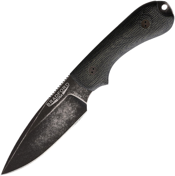 Bradford Knives Guardian 3 Black Micarta AEB-L Nimbus Fixed Blade Knife 3FE101NA