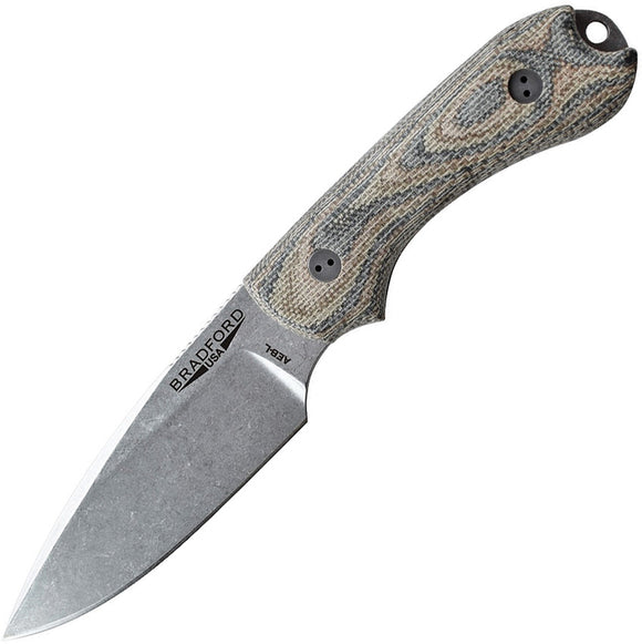 Bradford Knives AEB-L Guardian 3 3D Camo Knife w/ AEB-L Steel  & Sheath 3FE109A