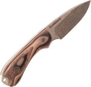 Bradford Knives Guardian 3" G-Wood Brown Survival N690 Hunting Knife 3FE115