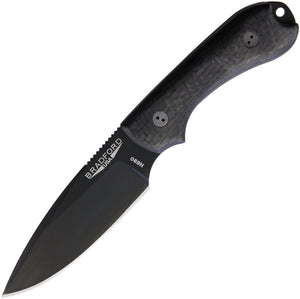 Bradford Knives Guardian 3 N690 Black Micarta Fixed Blade Knife 3FE116B