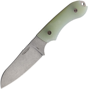 Bradford Knives Guardian 4 Fixed Blade Knife Jade G10 N690 Sheepsfoot 4SF117