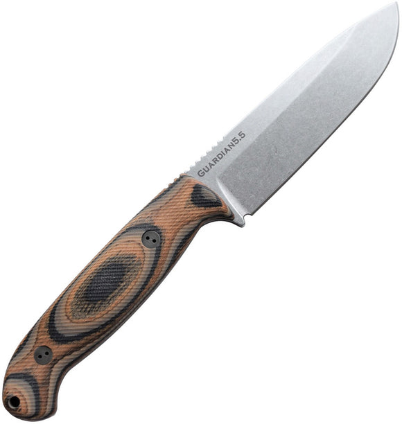 Bradford Knives Guardian 5.5 3D G-Wood Bohler N690 Fixed Blade Knife 55S115