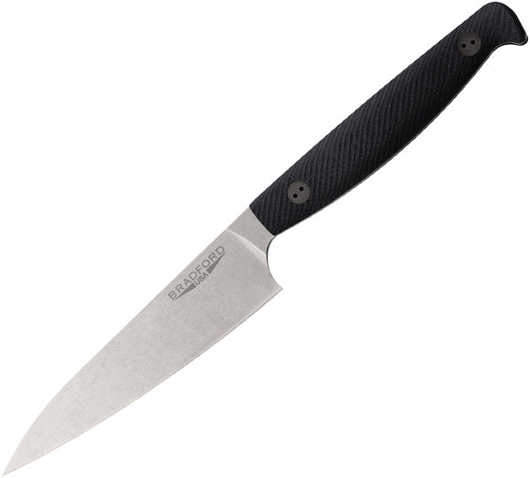 Bradford Knives Paring Fixed Blade Knife Black G10 AEB-L w/ Sheath G10PAR