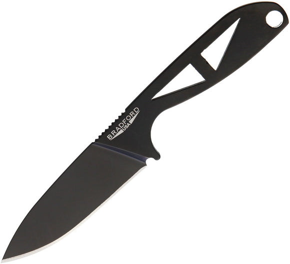 Bradford Knives G-Necker Elmax Black Fixed Blade Knife GNDLC