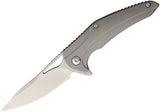 Brous Blades XR-1 Framelock Satin Handle Folding D2 Tool Steel Blade Knife 133
