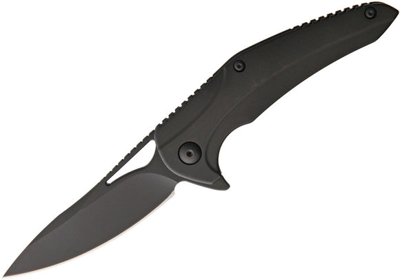 Brous Blades XR-1 Framelock Blackout Folding Blade Titanium Handle Knife 135