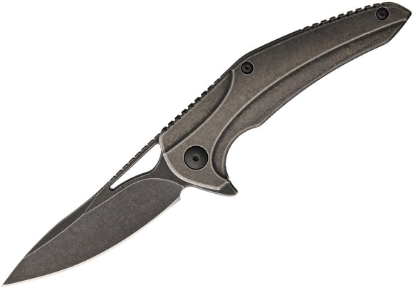 Brous Blades XR-1 Framelock Acid Stonewash Titanium Handle Folding Knife 136