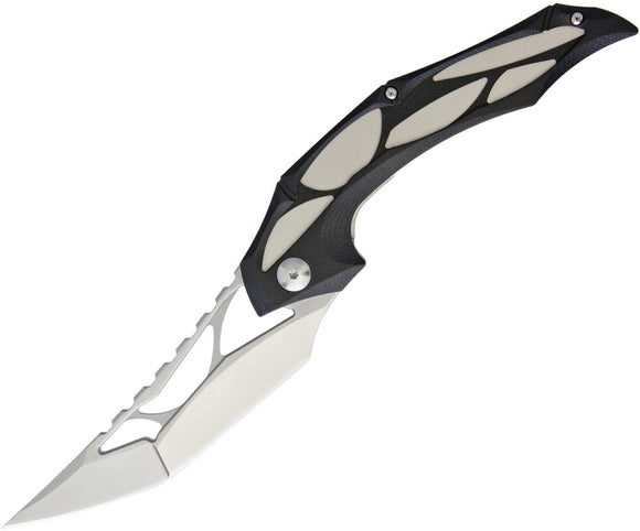 Brous Blades Echelon Linerlock Black G10 Stonewash D2 Steel Folding Knife 205