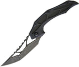 Brous Blades Echelon Framelock Acid Washed Black G10 Handle Folding Knife 207