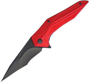 Brous Blades Tyrant Linerlock Red Blackout D2 Tool Steel Folding Knife 250