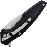 Brous Blades Kinetic Linerlock Black G10 Folding D2 Pocket Knife 271